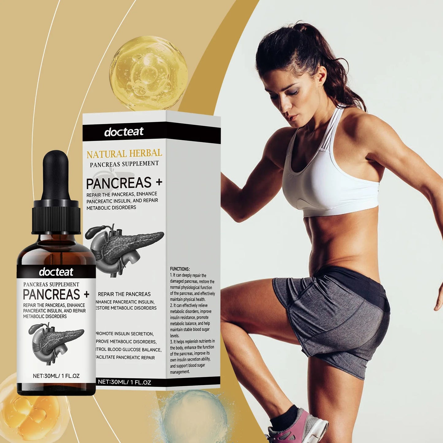 DOCTEAT Pancreas Supplement Gentle care to soothe discomfort and boost vitality