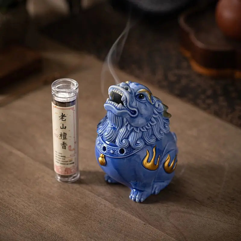 New decorative item: Ceramic incense burner, creative and retro PI Xiu incense burner, home decoration