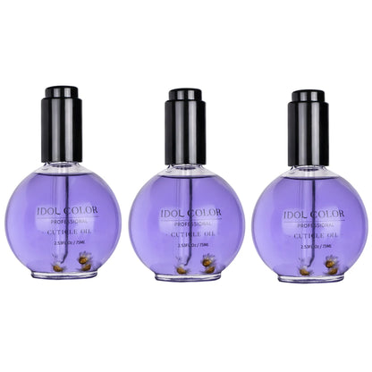 IDOL COLOR Cuticle Oil, 2.56 FL Oz, Repairs and Restores Cuticles - Organic Spa Treatment - For Stronger, Healthier Nails