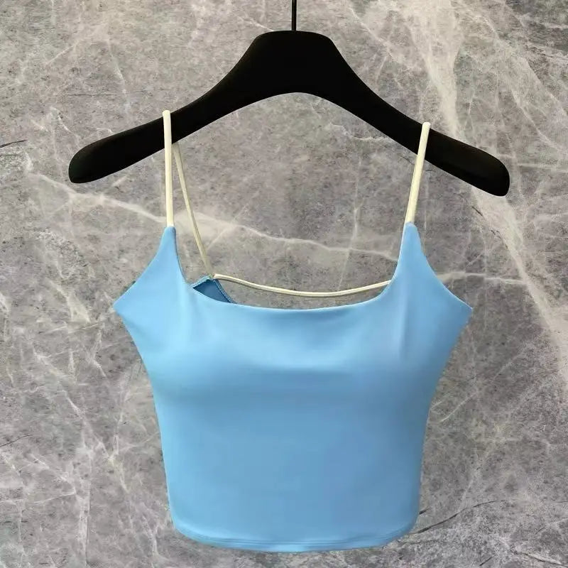 Yoga suit, camisole, vest, women's new style with chest cushion, Pilates summer sexy fitness bra