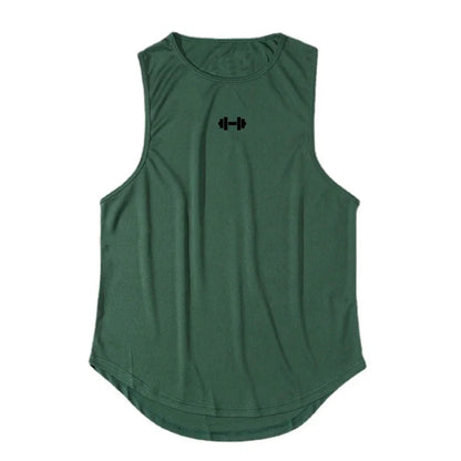 Summer DIY Brand Gym Tank Top Men Mesh Quick Dry Bodybuilding Sleeveless Shirt Fitness Singlets Basketball Clothing Muscle Vest