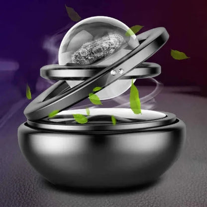 Solar Car Air Freshener Rotating Aromatherapy Diffusing Durable Perfume Diffuser Auto Fragrance Deodorant Car Interior Decor