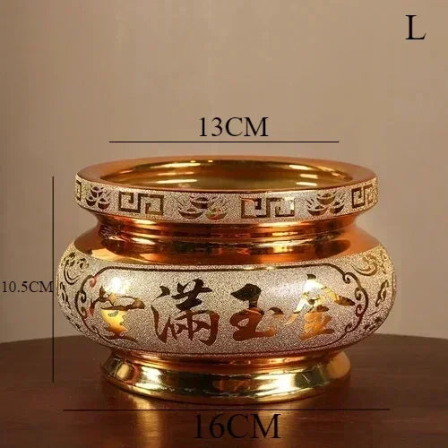 Ceramic Incense Burner Household Ancestral Hall Incense Burner Buddha Utensils Craft Decoration zen feng shui