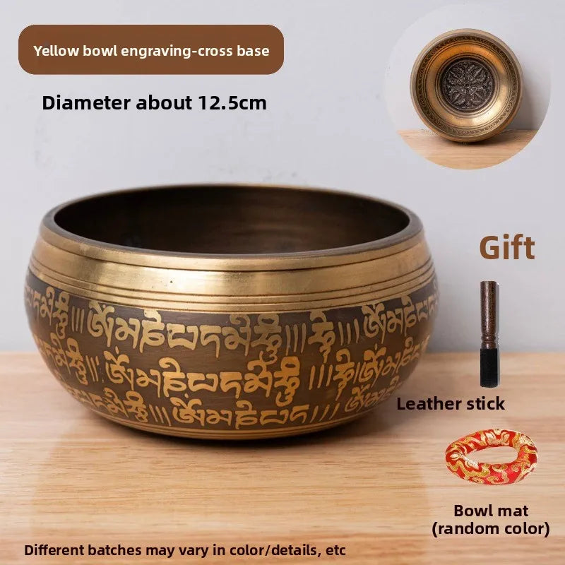 Nepal Singing Bowl Sound Healing Meditation Singing Bowls Spiritual Relaxation Bowls Energy Percussion Musical Instruments