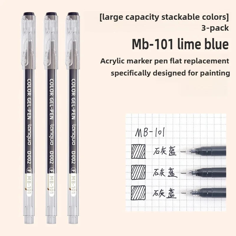 LANGUO Artistic Overlayable Skin Color Gel Pens High-Capacity Journaling for Drawing Replacement School Supplies Stationery