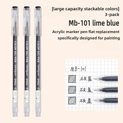 LANGUO Artistic Overlayable Skin Color Gel Pens High-Capacity Journaling for Drawing Replacement School Supplies Stationery
