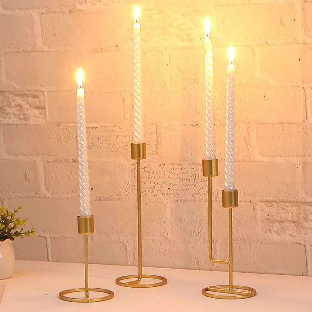 Taper Acrylic Candle Mold for Aromatherapy Spiral Candle Stick Holder Wedding Church Candlestick DIY Handicrafts Lover Supplies