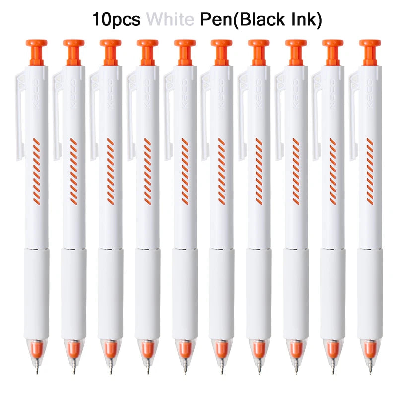 KACO ON ZERO Shake Gel Pen,0.5mm Black Retractable Refillable Ink Pen Smooth Writing ST Nib For Homework,Exam,Signing,Journaling