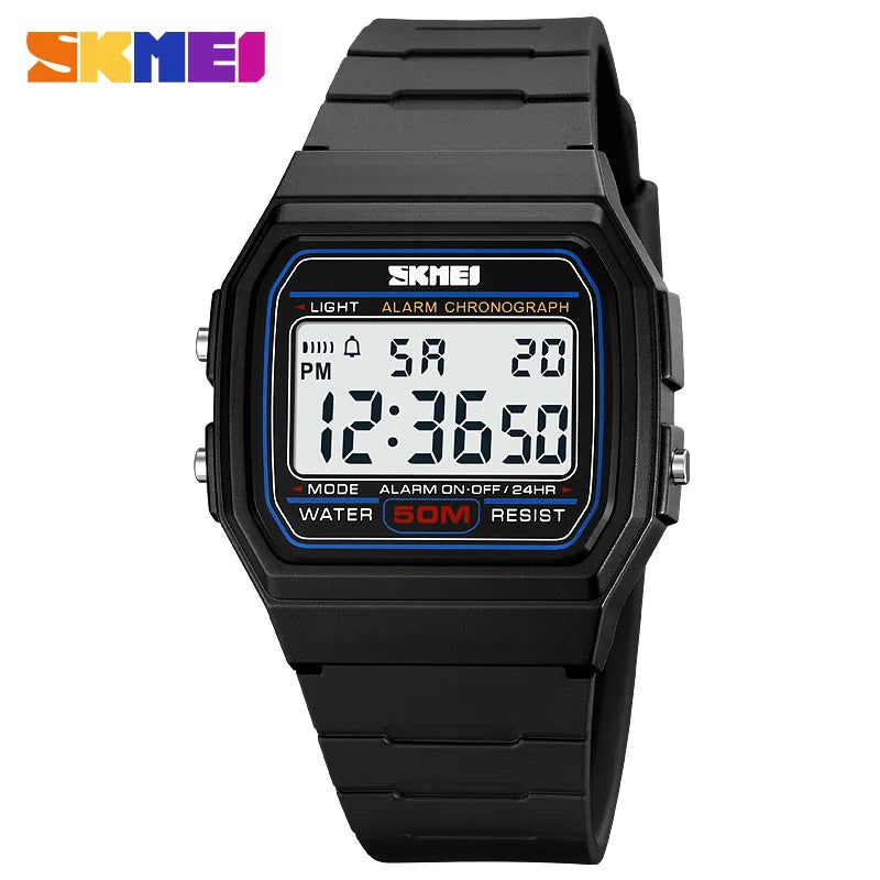SKMEI Digital Sports Watch for Men Waterproof Chrono LED Display Date Week Mens Wristwatches Military Clock reloj hombre 2042