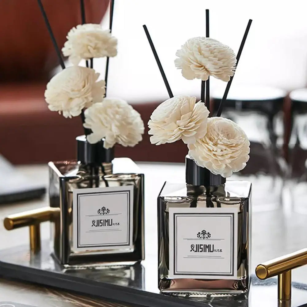 Flameless Home Fragrance fragrans gardenia Aromatherapy Oil with Reed Diffuser Stick Liquid Air Freshener Room Decor Ornaments