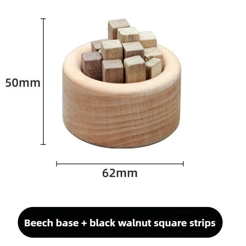 Essential Oil Diffuser With Diffuser Rods Smokeless Fragrance Wooden Fireless Aromatherapy For Home Decor Office Car Craft