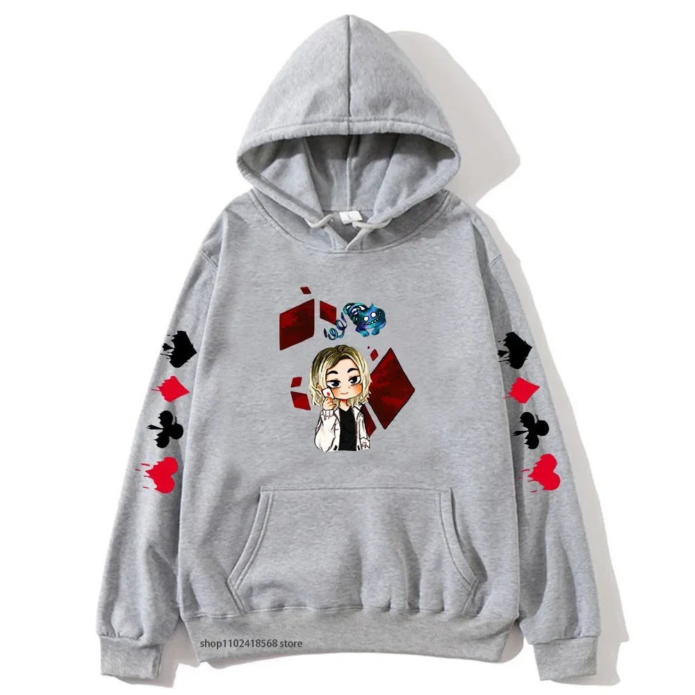 Cute Chishiya Hoodie Alice In Borderland Graphic Sweatshirts Anime Pullovers Men Cartoon Print Streetwear Women Harajuku Casual