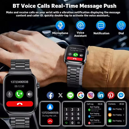 New Blood Lipids Uric Acid Blood pressure Smart Watch Men ECG+PPG Fitness Tracker Clock Heart Rate Bluetooth call Smart watches