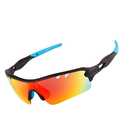 Polarized Sports Sunglasses Cycling Sun Glasses for Men Women with 5 Interchangeable Lenes for Running Driving