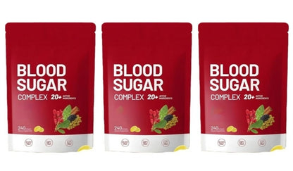 Blood Sugar Complex Supplement Advanced Formula with 20 Herbs and Vitamins Daily Health Support 240 Softgels Per Bag Vegan