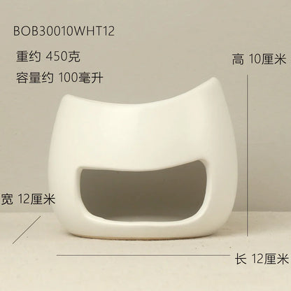 Handmade Ceramic Oil Burner & Wax Melter Speckled Rustic Aromatherapy Diffuser Modern Oil Burner Tealight Wax Melt Warmer