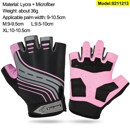 WEST BIKING Mountain Road Bike Gloves Half Finger Summer Cycling Equipment Anti-slip Shock SBR Bicycle Fitness Fingerless Mitten