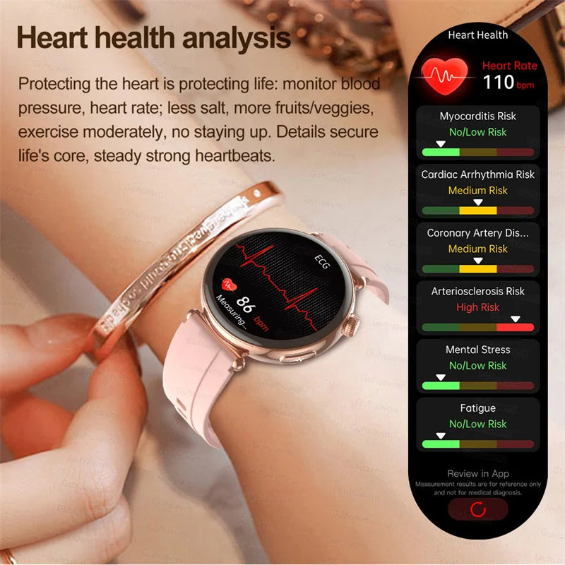 New Smart Watch For Women Gift Full Touch Screen Sports Fitness Watches Bluetooth Calls Digital Female health Smartwatch Ladies