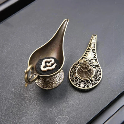Antique Style Lamp Metal Incense Burner Scented Unscented Candle Holder Home Decor Gift Arabic Incense Burner