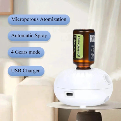 Mini Pure Oil Fragrance Diffuser Aromatherapy Machine Automatic Induction Portable Cute Aroma Diffuser USB For Bedroom Office