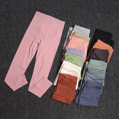 TRY TO BN Sports Leggings Yoga Women Fitness Pant High Waist Leggings Push Up Elastic Workout Running Training Tight Gym Clothes