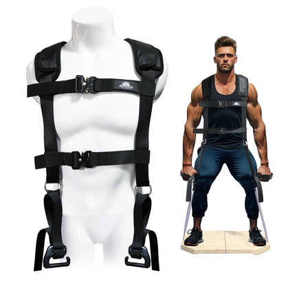 Heavy-Duty Squat Harness Vest for Resistance Bands Adjustable Weighted Training Strap for Full Body Workouts fitness equipment