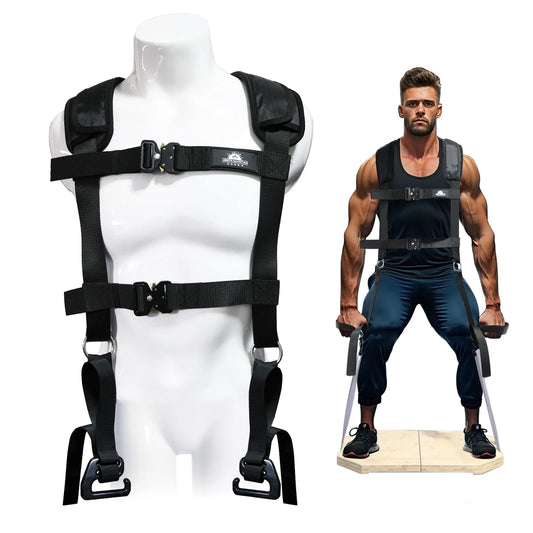Heavy-Duty Squat Harness Vest for Resistance Bands Adjustable Weighted Training Strap for Full Body Workouts fitness equipment