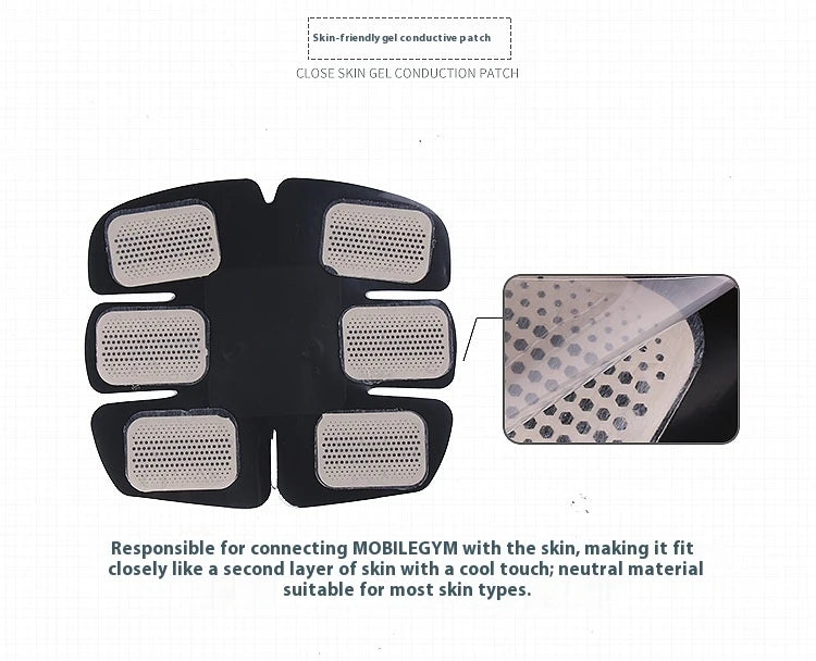 Abdominal muscle adhesive fitness belly pad water gel patch 40*60 EMS abdominal muscle trainer  replacement