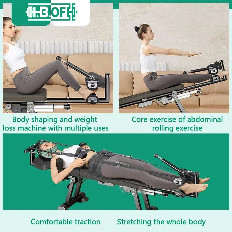 Electric Spine Bed, Electric Stretching Fitness Bed, Rehabilitation Trainer, Height Increase Traction Device, Inversion Machine