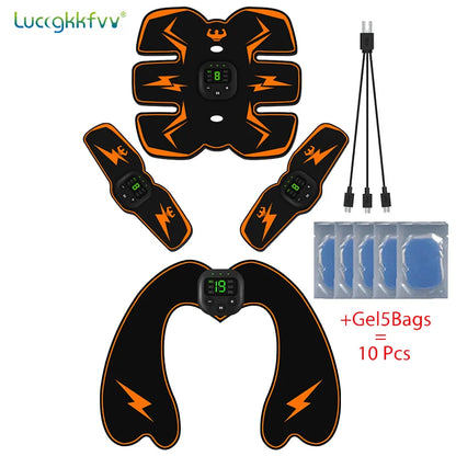 Smart EMS Wireless Muscle Stimulator Fitness Trainer Abdominal Training Electric Weight Loss Stickers Body Slimming Massager