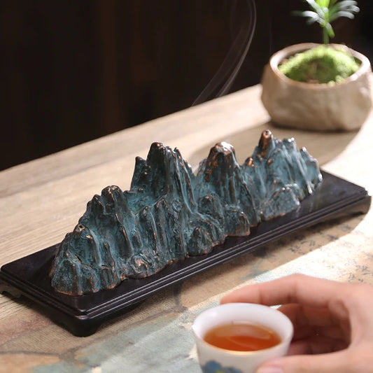 Alloy Boshan furnace wire incense incense incense burner lying incense box incense holder interior decoration decoration