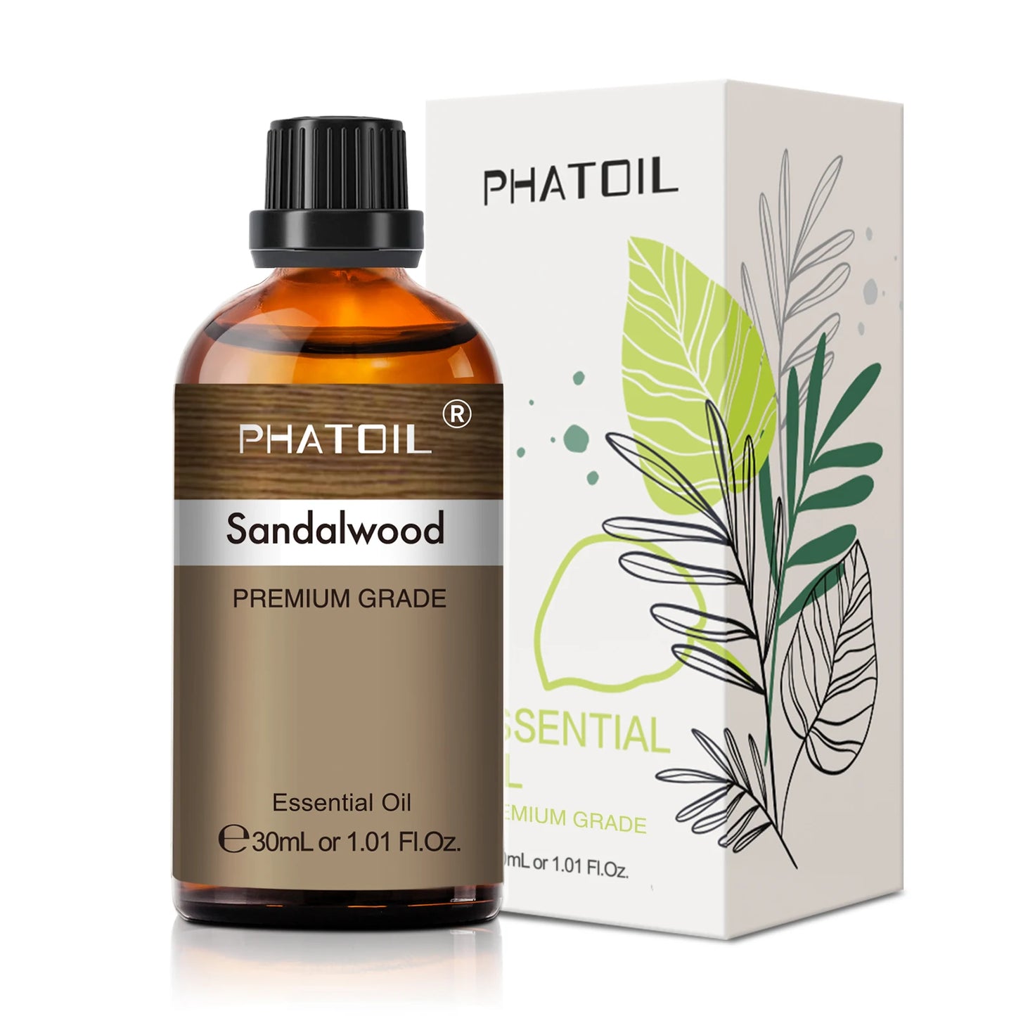 PHATOIL Reed Diffuser Essential Oil For Aromatherapy-30ml Lavender Lemon Eucalyptus Sweet Orange Sandalwood Aroma Essential Oils