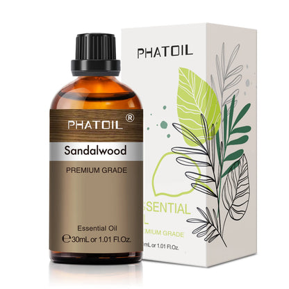 PHATOIL Reed Diffuser Essential Oil For Aromatherapy-30ml Lavender Lemon Eucalyptus Sweet Orange Sandalwood Aroma Essential Oils