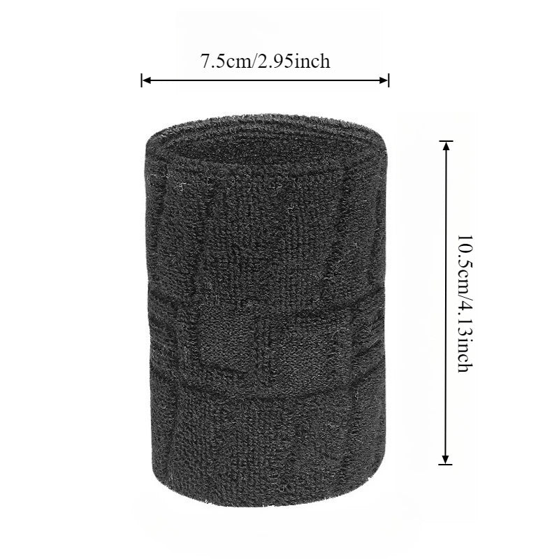 1/2pcs Cotton Sports Wristband Protects Wrists Sweat-Wicking Fitness Gear Suitable for Gym, Basketball, Badminton Sweat Wipe