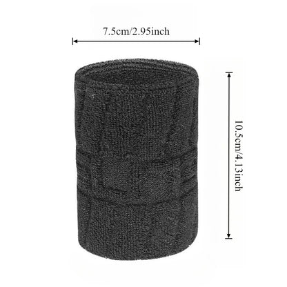 1/2pcs Cotton Sports Wristband Protects Wrists Sweat-Wicking Fitness Gear Suitable for Gym, Basketball, Badminton Sweat Wipe