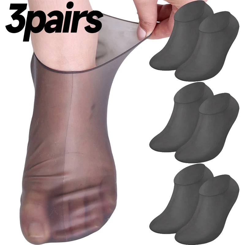 1/5/10Pairs Silicone Moisturizing Foot Socks Spa Tools Reusable Gel Stocking Protective Cover Anti Cracking Dead Skin Foot Care