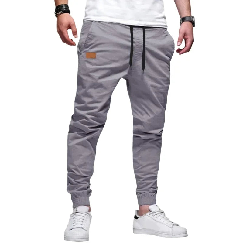Men Casual Cargo Pants Elastic Sport Jogging Sweatpants Breathable Gym Running Trousers Fitness Joggers Man Clothing Streetwear
