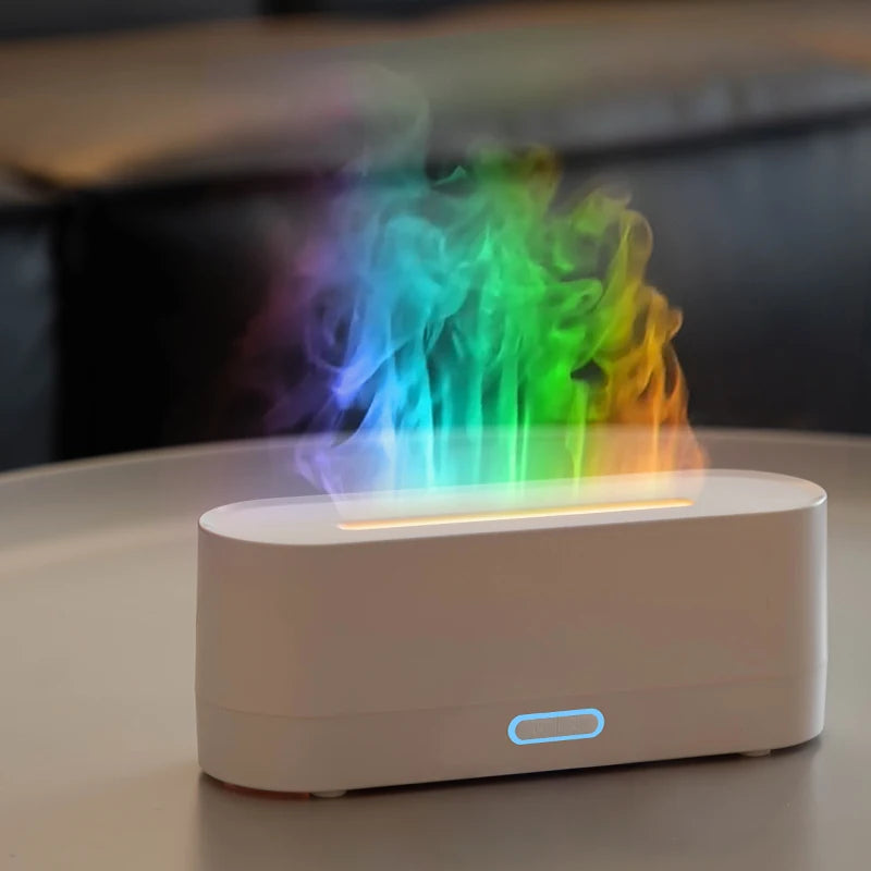 Colorful Flames Air Humidifier Essential Oils Humidifiers Flame Aroma Humidifier Fragrance Diffuser Home Aromatherapy Diffuser