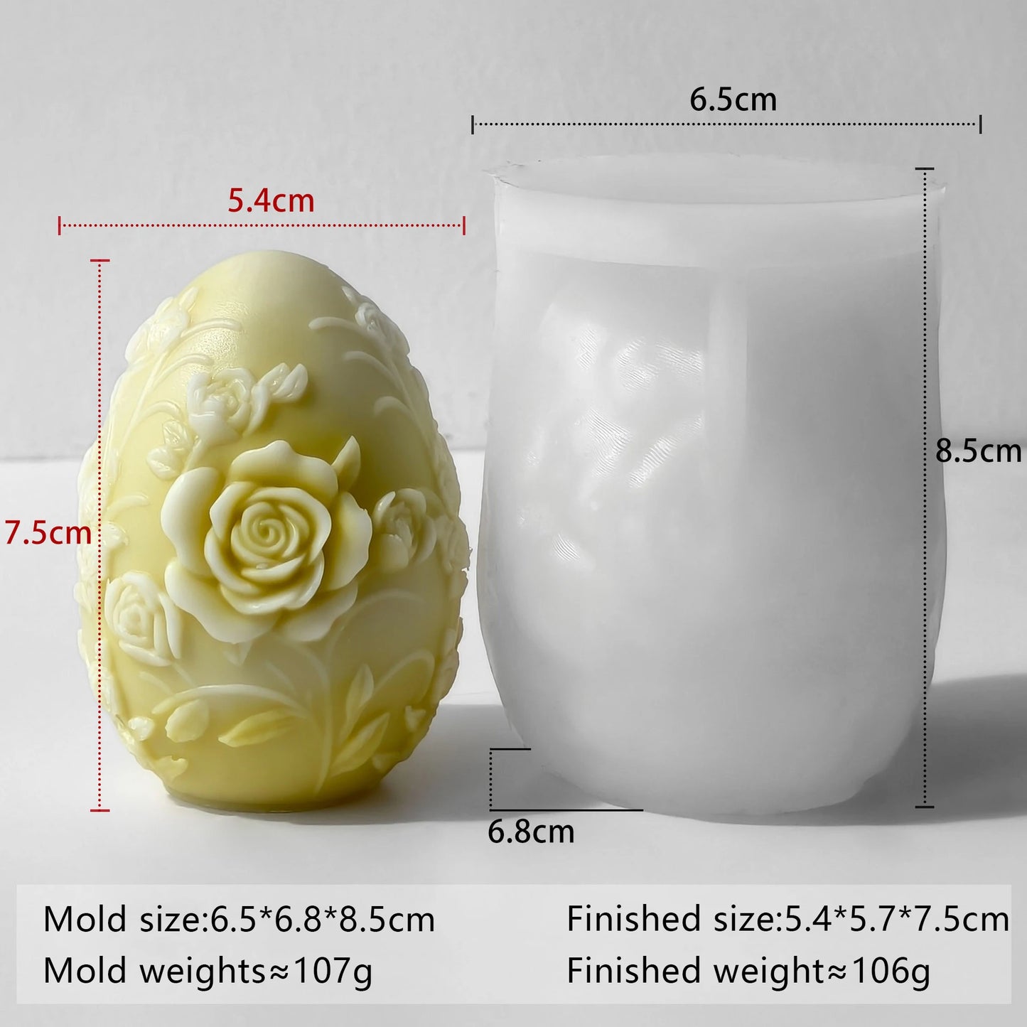 Easter Egg Candle Mold DIY Aromatherapy Scented Wax Custom Egg Silicone Mold Handmade Craft Home Decor Gift Making