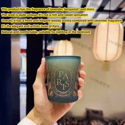 190g Aromatherapy Candle City Limited Edition Pure Natural Plant Essential Oil Scented Candle Cafe Chantilly Christmas Home Gift