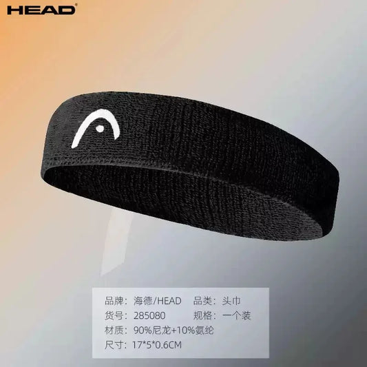 HEAD Tennis Sports Headbands Fitness Sweatband Badminton Yoga Basketball Running Sweatproof Sweat Hairbands For Men and Women