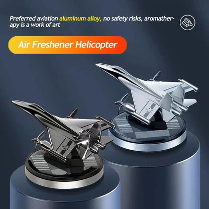Solar car air freshener  aircraft rotating aromatherapy perfume car long lasting fragrance car interior decoration Accessories
