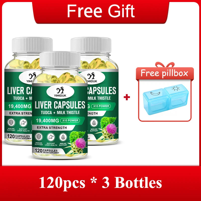 Liver Supplement, Support Liver Function Health, Powerful Antioxidant & Detoxifier, Heart Health & Healthy Cholesterol Levels