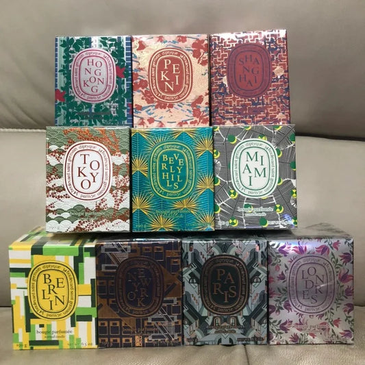 190g Aromatherapy Candle City Limited Edition Pure Natural Plant Essential Oil Scented Candle Cafe Chantilly Christmas Home Gift