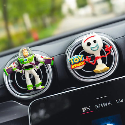 New Toy Story Woody Buzz Lightyear Cartoon Doll Car Air Freshener Aromatherapy Cute Car Air Vent Aromatherapy Car Decorations