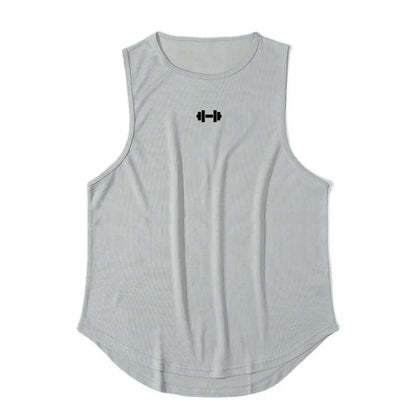 Summer DIY Brand Gym Tank Top Men Mesh Quick Dry Bodybuilding Sleeveless Shirt Fitness Singlets Basketball Clothing Muscle Vest