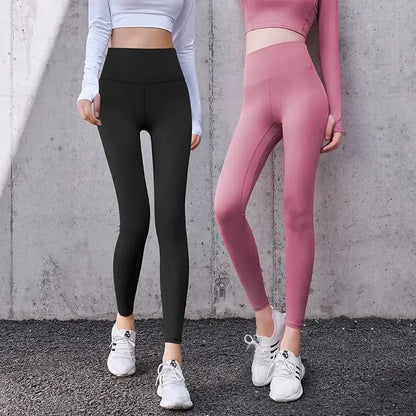 Women Open Crotch Pants Invisible Zipper Open Crotch Tight Leggings Yoga Pants Plus Size High Waist Couples Outdoor Trousers