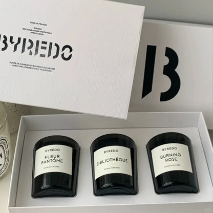 Bibliotheque Aromatherapy Candle Simple Design Burning Rose Home Decor Scented Candle Fleur Fantome Atmosphere Fragrance Gift