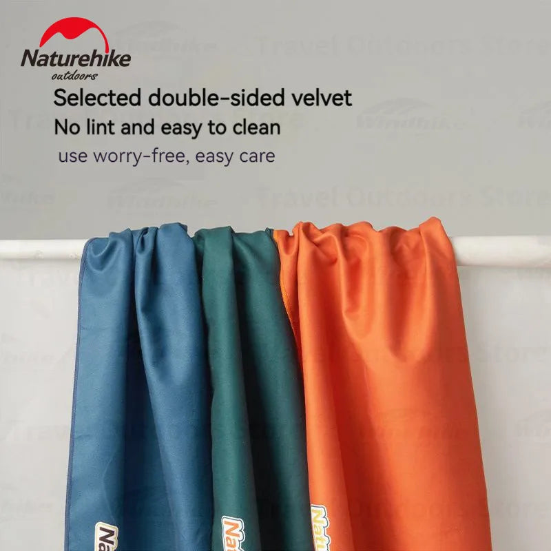 Naturehike Quick Dry Towel Body Hair Face Towels for Bath Beach Fitness Gym Sports Tourist Velvet Sided Composite Fibre Cloth