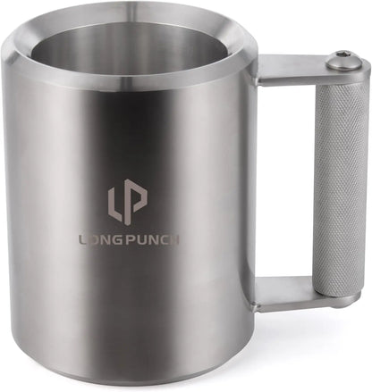 Heavy Mug 10KG/22LB 14 oz, Stainless Steel Overweight Dumbbell Cups, Fitness Sports Water Cup, Funny Beer Mug, Gym Workout and C